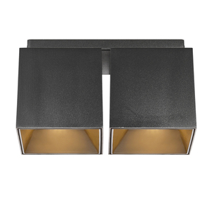 Oprawa natynkowa ETHAN Nordlux GU10 LED:2x10W,Traditional:2x50W Aluminium Czarny mat small 1