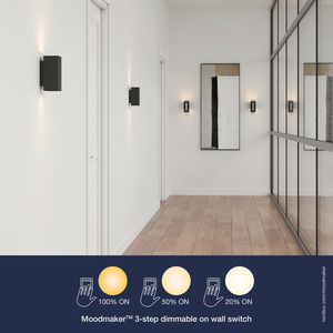 Lampa ścienna MONA Nordlux LED  Szkło Czarny/Biały small 7