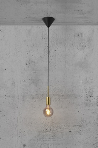 Lampa wisząca PACO Nordlux E27 40W Metal Mosiądz small 0