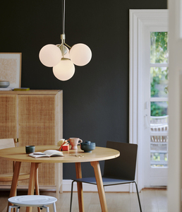 Lampa wisząca Nordlux IVONA 4-Spot mosiądz szkło opalowe 4xE27 small 4