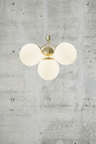 Sprawdź Lampa wisząca IVONA Nordlux E27 4x28W Szkło Mosiądz
