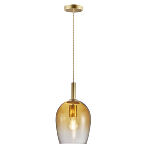 Lampa wisząca UMA Nordlux E27 40W Szkło Bursztynowy small 2