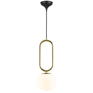 Lampa wisząca Nordlux DFTP Shapes 27 – szkło opalowe, mosiądz small 2