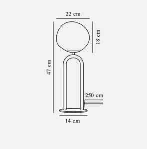Lampa stołowa Shapes Brass Nordlux small 3