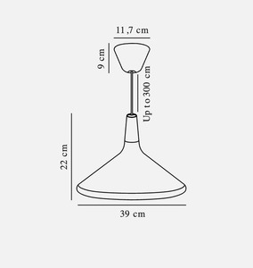 Lampa wisząca Nori 39 czarna Nordlux small 3
