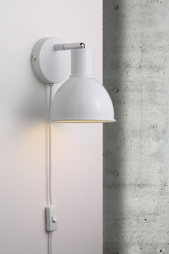 Sprawdź Lampa ścienna POP Nordlux E27 18W Metal Biały