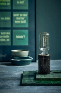 Lampa stołowa SIV Nordlux E27 60W Marmur Czarny small 0