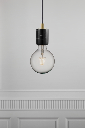 Sprawdź Lampa wisząca SIV Nordlux E27 60W Marmur Czarny