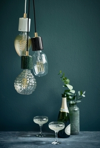 Lampa wisząca SIV Nordlux E27 60W Marmur Czarny small 3