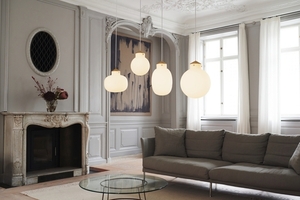 Lampa wisząca RAITO DFTP E27 25W Szkło Biały small 0