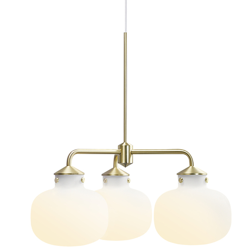 Sprawdź Lampa wisząca Nordlux Raito 3 × E27 biała/mosiężna 48053001
