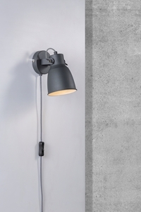 Lampa ścienna ADRIAN Nordlux E27 25W Metal Antracyt small 2