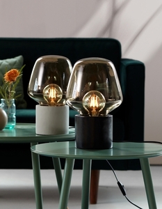 Lampa stołowa Nordlux CHRISTINA 20 jasnoszara, beton i szkło dymione, E27 maks. 25 W small 1
