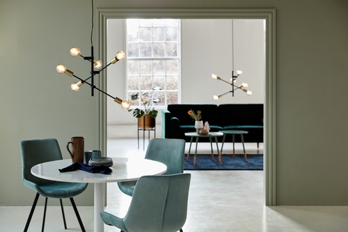 Sprawdź Lampa wisząca JOSEFINE Nordlux E27 6X28W Metal Czarny mat