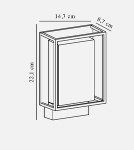 Kinkiet zewnętrzny LED Nordlux Nestor 49041003, czarny, 8 W, 2700 K small 4