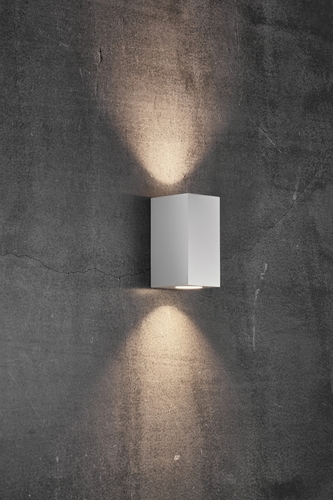 Sprawdź Zewnętrzna lampa ścienna Nordlux Canto Maxi Kubi 2 biała GU10 2 × 28 W