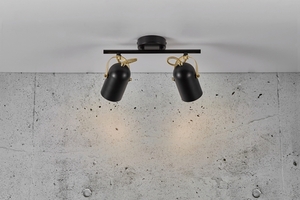 Lampa sufitowa LOTUS Nordlux E14 2X40W Metal Czarny/Mosiężny small 0