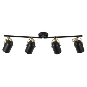 Lampa sufitowa LOTUS Nordlux E14 4X40W Metal Czarny/Mosiężny small 1
