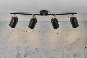 Lampa sufitowa LOTUS Nordlux E14 4X40W Metal Czarny/Mosiężny small 0