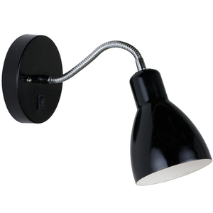 Kinkiet Cyclone Nordlux czarny z giętkim ramieniem, E14 maks. 15 W small 1