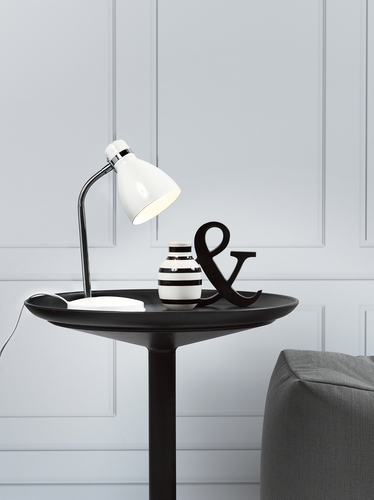 Sprawdź Lampa stołowa CYCLONE Nordlux E14 15W Metal Biały