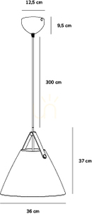 Lampa wisząca Nordlux Strap 36 biała, E27, 36 cm small 7
