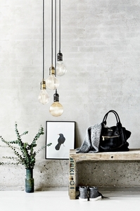 Lampa wisząca AVRA Nordlux E27 60W Metal Mosiądz small 3
