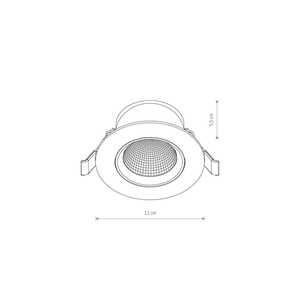Regulowany Downlight EGINA LED 10W 10554 - Nowodvorski small 4
