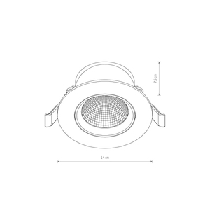 Oprawa wpuszczana Nowodvorski EGINA LED 15 W 3000 K czarna 10557 small 4