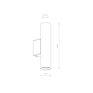 Kinkiet Umbra gray FOURTY WALL M 10891  - Nowodvorski small 2