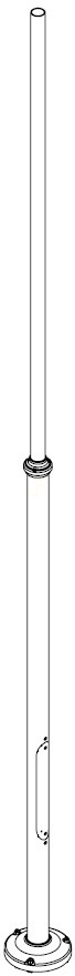 Sprawdź Słup oświetleniowy NORLYS Lamppost czarny aluminiowy 1275AL Słup oświetleniowy NORLYS Lamppost czarny aluminiowy 1275AL