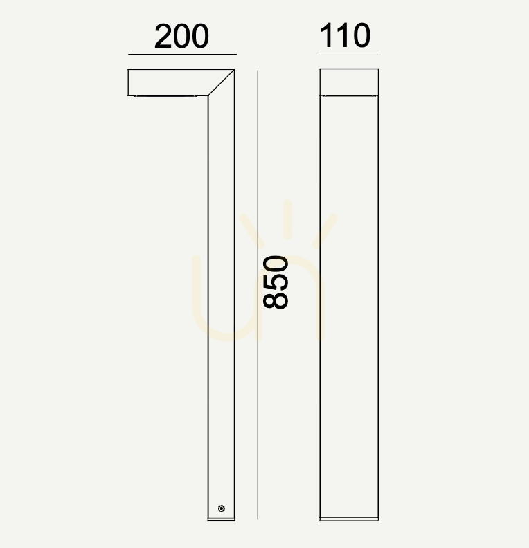 Wyświetl Słupek oświetleniowy NORLYS Asker 7,7W LED 4000K czarny 85 cm 1318BL Słupek oświetleniowy NORLYS Asker 7,7W LED 4000K czarny 85 cm 1318BL