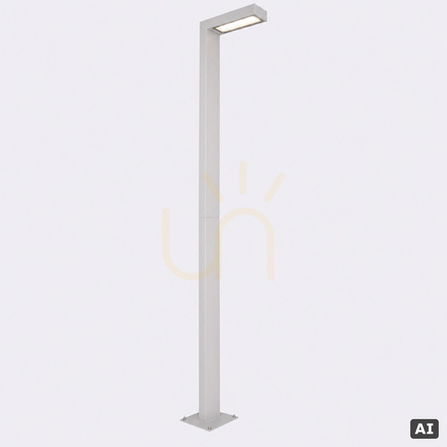 Sprawdź Zintegrowana latarnia ogrodowa NORLYS Asker Pole Pro 1368AL aluminium LED 8,6 W 3000 K 216 cm