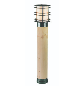 Sprawdź Słupek oświetleniowy NORLYS Stockholm 85 cm czarny drewno E27 1423BL