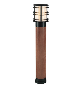 Słupek oświetleniowy STOCKHOLM 1429 czarny drewno RAL-9005 85cm 8,5W 3000K - NORLYS small 0