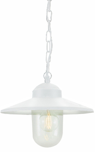 Lampa zewnętrzna wisząca NORLYS Karlstad biała E27 230A/WH small 0