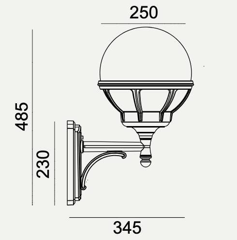 Sprawdź Kinkiet Zewnętrzny Kula BOLOGNA 361W Biały E27 LED 9W