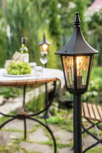 Sprawdź Słupek ogrodowy NORLYS Rimini 404BL czarny RAL 9005 114 cm E27