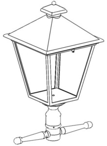 Oprawa nasadzana LED Norlys London 4112WH biała, 17,5 W, 3000 K small 0