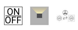 Kinkiet zewnętrzny VOSS 5036 aluminium RAL-9006 11,8W 4000K - NORLYS small 4