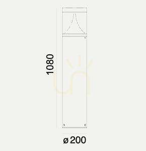Słupek oświetleniowy EGERSUND 5068AL 21,9W 108cm szary - NORLYS small 7