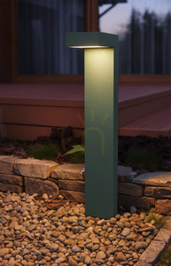 Słupek oświetleniowy NORLYS Asker 5120BL LED 7,2W 4000K 55 cm czarny small 11
