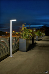 Latarnia ogrodowa / parkowa ASKER Pole PRO 5161AL aluminium LED 8W 4000K 216 cm - NORLYS small 6