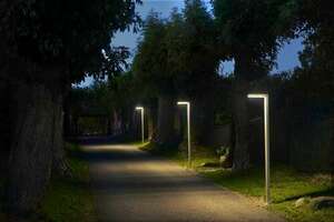 Słupek oświetleniowy NORLYS Asker 5200BL czarny LED 19,5 W 3000 K 350 cm small 2