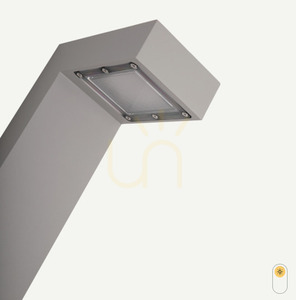 Słupek oświetleniowy NORLYS Asker 5210AL LED 10W 3000K aluminium 85 cm IP65 small 0