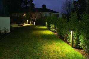 Słupek oświetleniowy NORLYS Asker 5212BL 10W LED 3000K czarny 55 cm small 2