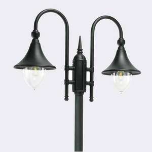 Lampa parkowa / ogrodowa FIRENZE 820BL 2 x E27 czarna - NORLYS small 0