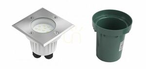 Lampa najazdowa SU-MA Leda ST 5024 B srebrna LED 1W IP67 small 1