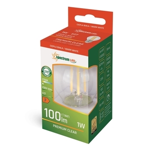 Led Kulka E 27 230 V 1 W Cog Ww Clear Spectrum small 1
