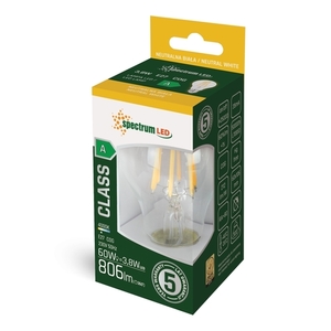 Led Gls E 27 230 V 3,8 W Cog A Class Nw Clear Spectrum 5 Lat Gwarancji small 1